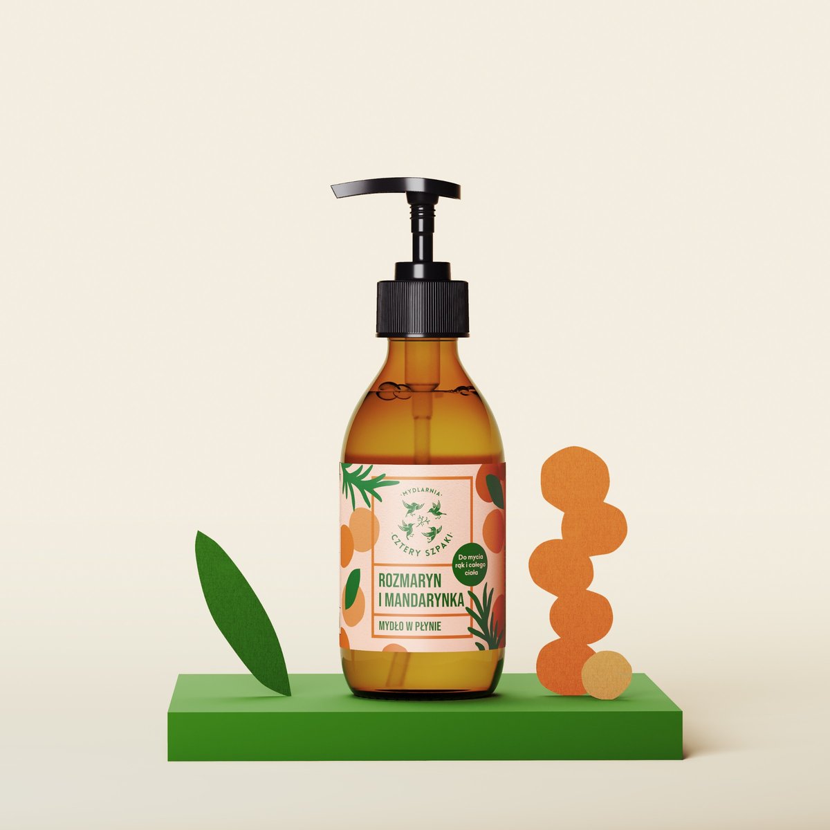 Empik Cztery Szpaki Mydło w Płynie Rozmaryn i Mandarynka 300ml