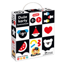 CzuCzu. Duże karty kontrastowe dla dzieci w wieku 0 mies.+ 3 mies.+