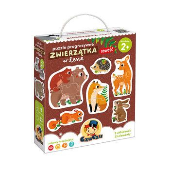 CzuCzu. Puzzle progresywne. Zwierzątka w lesie - Opracowanie zbiorowe