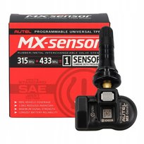 Czujnik ciśnienia opon koła TPMS AUTEL 434 315 MHz Europa USA gumowy