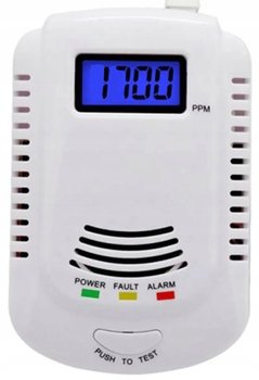 CZUJNIK CZADU GAZU TLENKU WĘGLA LCD BarON PRZEWÓD - Rabino