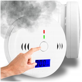 CZUJNIK CZADU TLENKU WĘGLA CO BEZPRZEWODOWY LCD DETEKTOR GŁOŚNY 85dB - AVANTE