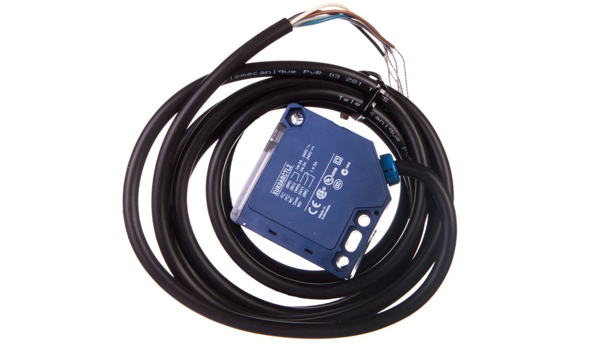 Zdjęcia - Detektor bezpieczeństwa Schneider Czujnik fotoelektryczny Sn=0-30m 24-240V AC/DC NO lub NZ przewód 2 m XUK0A 