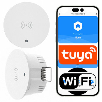 Czujnik obecności z wykrywaniem ruchu podtynkowy wpuszczany WiFi Tuya - brak danych