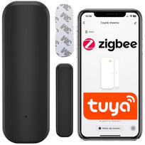 Czujnik otwarcia drzwi/okna ZIGBEE TUYA CZARNY kontaktron Sone