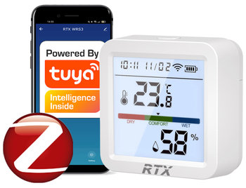 Czujnik Sensor Temperatury i Wilgotności LCD Zigbee Tuya - RTX