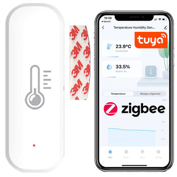 Czujnik temperatury i wilgotności ZIGBEE TUYA - brak danych