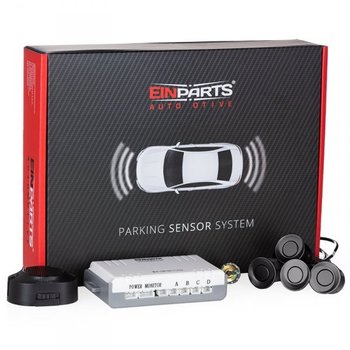 Czujniki parkowania EINPARTS z buzzerem, 4 sensory 22mm, czarne - EINPARTS AUTOMOTIVE
