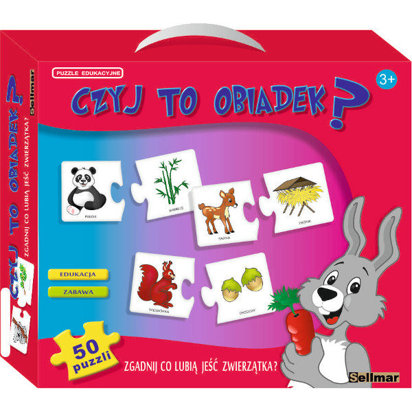Czyj to obiadek?, puzzle edukacyjne , Sellmar