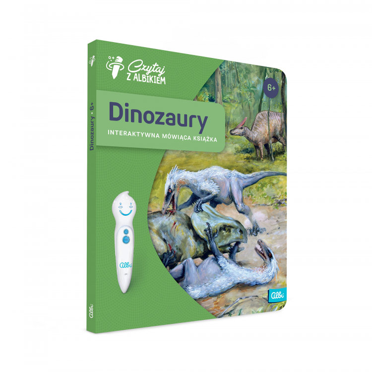 Zdjęcia - Zabawki interaktywne Czytaj z Albikiem, Dinozaury, interaktywna mówiąca książka