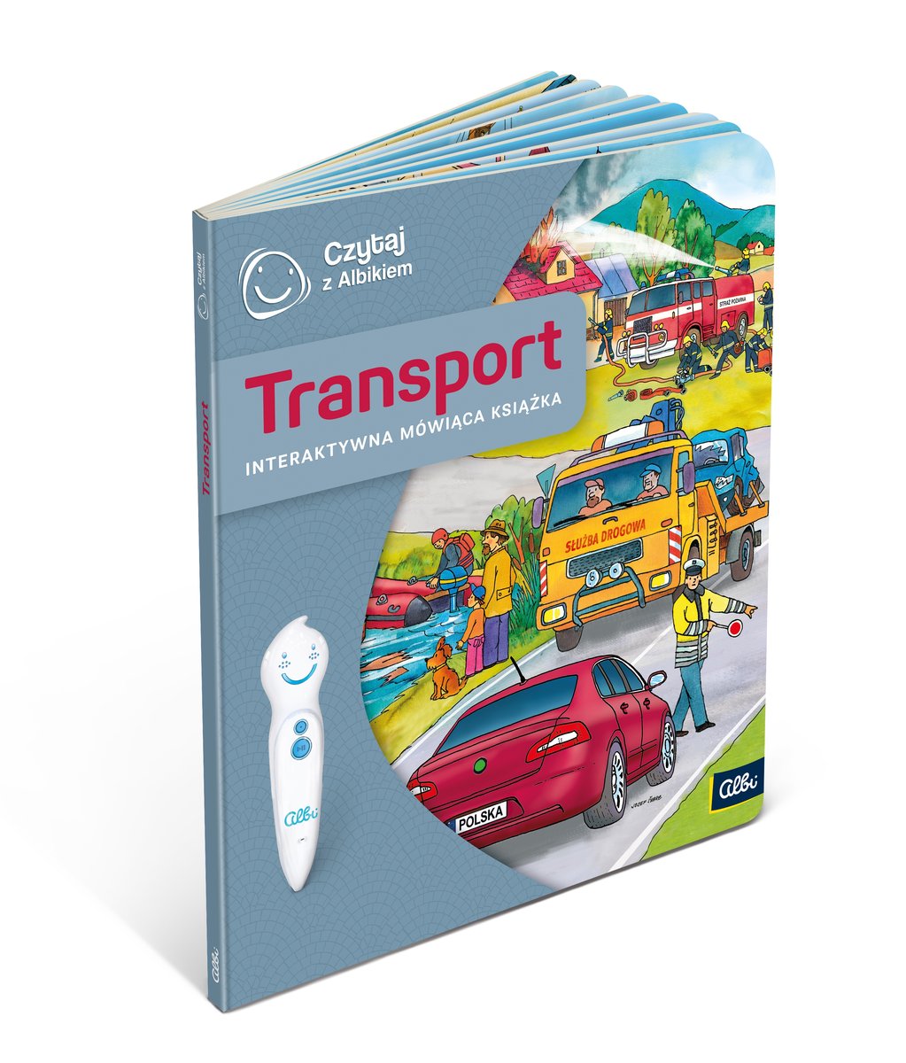 Фото - Інтерактивні іграшки Czytaj z Albikiem, Transport, interaktywna mówiąca książka