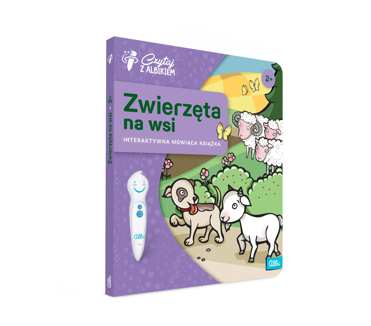 Фото - Інтерактивні іграшки Czytaj z Albikiem, Zwierzęta na wsi, interaktywna mówiąca książka