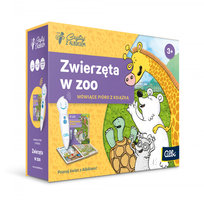 Czytaj z Albikiem, Zwierzęta w Zoo, mówiące pióro z książką po polsku