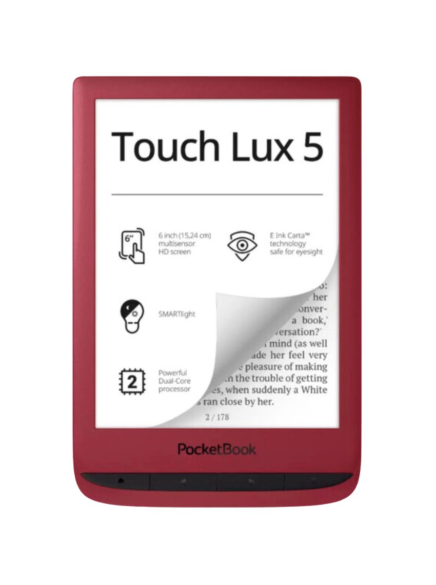 Czytnik EBook - PocketBook Touch Lux 5 Ruby Red - Pocketbook | Sklep ...