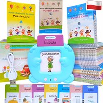 CZYTNIK KART DO NAUKI 1020 SŁOWEK POLSKI ANGIELSKI FISZKI DO ANGIELSKIEGO, karty do gry, Martius