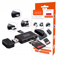 Czytnik Kart Pamięci SD 5w1 Pendrive Micro USB USB-C OTG Adapter MicroSD TF