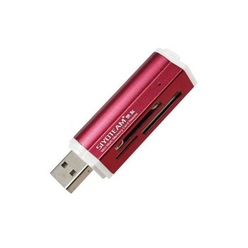 Czytnik kart pamięci USB typu „wszystko w jednym” – czerwony - Inny producent