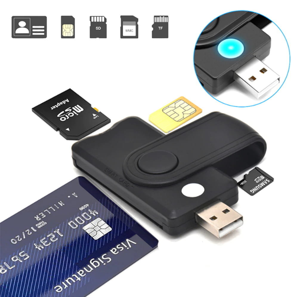 Фото - Кардридер / USB-хаб Czytnik kart, podpis cyfrowy, klonowanie SIM, czytnik SD, TF