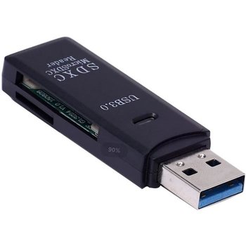 Czytnik kart SD USB 3.0 2 w 1 Adapter kart pamięci Flash Koncentrator dla TF-SD-SDHC-SDXC A223 - Inny producent