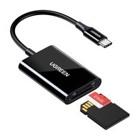 Czytnik kart USB-C 2w1 Ugreen CM265 (czarny) uGreen