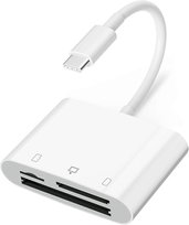 Czytnik kart USB C do aparatów, czytnik kart pamięci 3 w 1 SD/TF/CF Inna marka