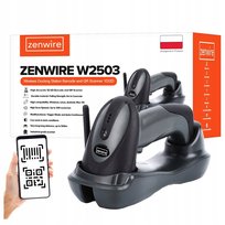 Czytnik Skaner Kodów Kreskowych QR 1D 2D ze Stacją Dokującą USB BEZPRZEWODOWY Zenwire W2503 Zenwire