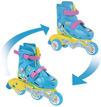 D"arpeje, Wrotko-rolki, Peppa Pig świnka 2w1 r. 27-30, niebiesko-żółte - D"arpeje