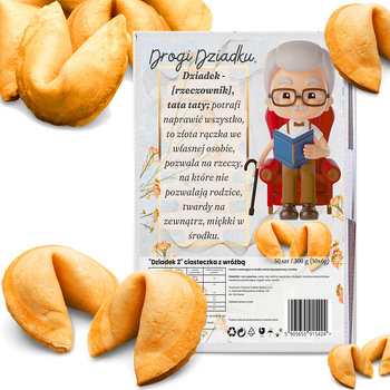 D&D Fun Cookies / Ciasteczko z wróżbą "Dziadek 2" 50 szt 300g Dzień babci, dzień dziadka - Inna marka