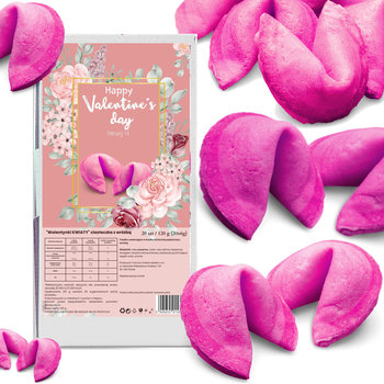 D&D Fun Cookies / Ciasteczko z wróżbą "Walentynki KWIATY" PINK 20 szt 120g - Inna marka