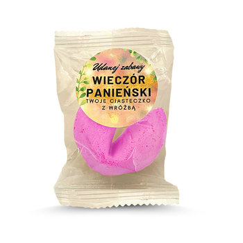 D&D Fun Cookies Ciasteczko z wróżbą z naklejką okrągłą "Wieczór Panieński" 6g PINK - D&D Fun Cookies