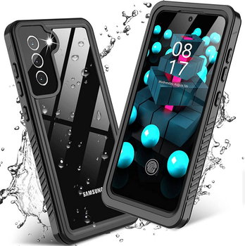 D-Pro 360° Waterproof Case IP68 etui wodoodporne wodoszczelne do Samsung Galaxy S21 FE (Black) - D-pro