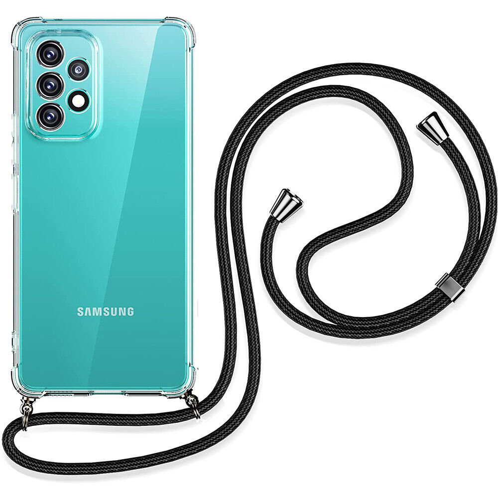 D Pro Crossbody Tpu Etui Na Sznurku Z Paskiem Na Ramię Do Samsung Galaxy S23 Ultra Crystal