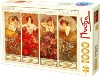 D-Toys, puzzle, Alfons Mucha, Kamienie szlachetne, 1000 el. - D-Toys