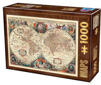 D-Toys, puzzle, Stara mapa, 1000 el. - D-Toys