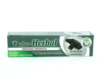 Dabur, Herbal, Pasta wybielająca z aktywnym węglem, 100 ml - Dabur