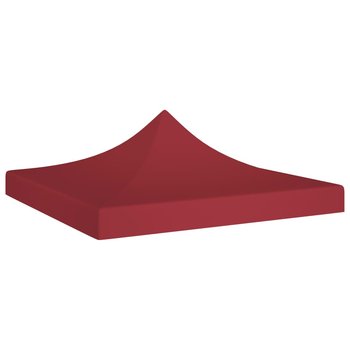 Dach namiotu imprezowego, 3 x 3 m, burgund, 270 g/m² - vidaXL