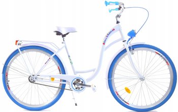 Dallas Bike, Rower miejski, City 26", biały z niebieskim, damski - DALLAS BIKE