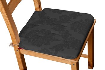 Damasco Siedzisko Olek na krzesło, czarny, 42x41x3,5 cm - Dekoria