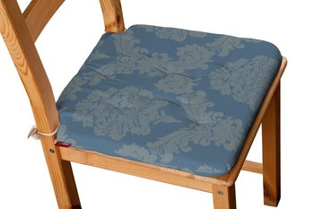 Damasco Siedzisko Olek na krzesło, niebieski, 42x41x3,5 cm - Dekoria