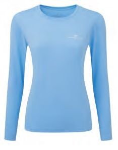 Damska Bluza Do Biegania Ronhill Women'S Core L/S Tee | Blue/White S - RONHILL