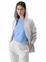 Damska bluza dresowa 4F z kapturem MM00 SWSF1763 27M jasny szary L 4F