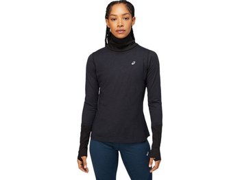 Damska Bluza sportowa Do Biegania Asics Wool Rib Ls Top sportowy | Black / Graphite Grey - Rozmiar L - Asics