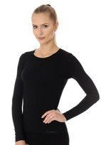 Damska Bluza sportowa Do Biegania Brubeck Women'S Longsleeve Shirt | Czarna - Rozmiary M