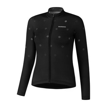 Damska Bluza sportowa Rowerowa  Shimano W'S Kaede Printed Long Sleeve Jersey | Black - Rozmiar L - Shimano