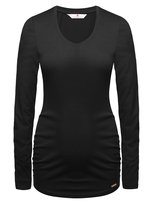 Damska bluzka ciążowa z długim rękawem czarna Bellybutton Maternity, r.L BellyButton