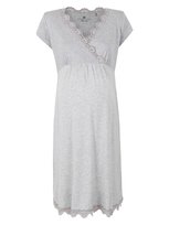 Damska koszula nocna ciążowa szara Bellybutton Maternity, r.XS BellyButton