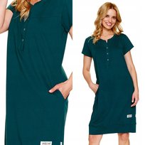 Damska koszula nocna Doctor Nap 4348 zielona XXL / 44 Ciemny zielony Doctor Nap