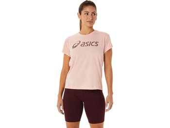 Damska Koszulka Biegowa Asics Big Logo Tee Iii | Frosted Rose / Deep Mars - Rozmiar Xs - Asics