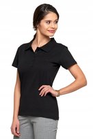 Damska Koszulka Polo Bawełniana T-Shirt Polówka Z Kołnierzykiem Moraj L Black