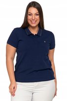 Damska Koszulka Polo Bawełniana T-Shirt Polówka Z Kołnierzykiem Moraj M Navy